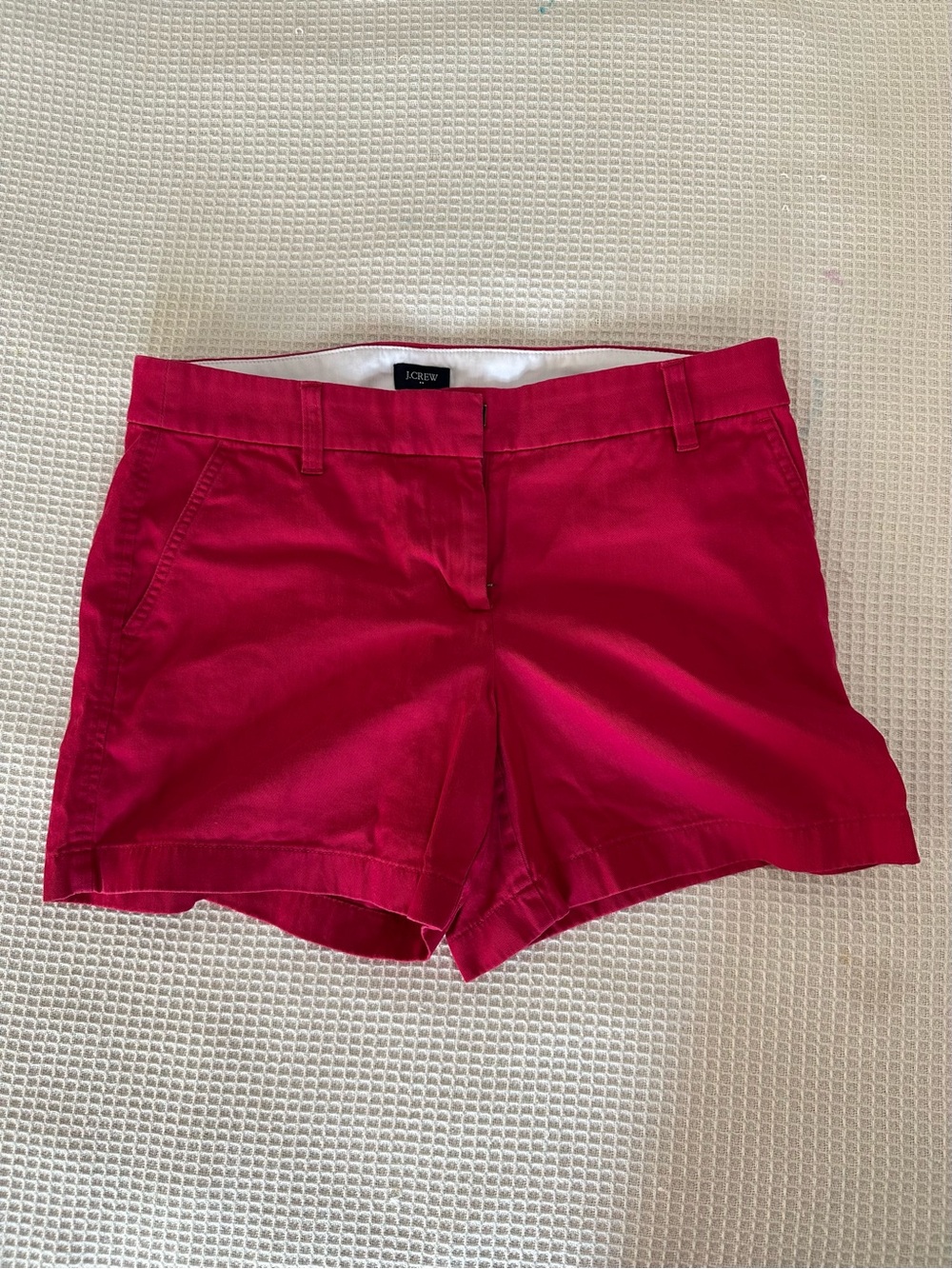 J. Crew Factory Classic 5” Women's Chino Shorts Fuschia Pink sz 8